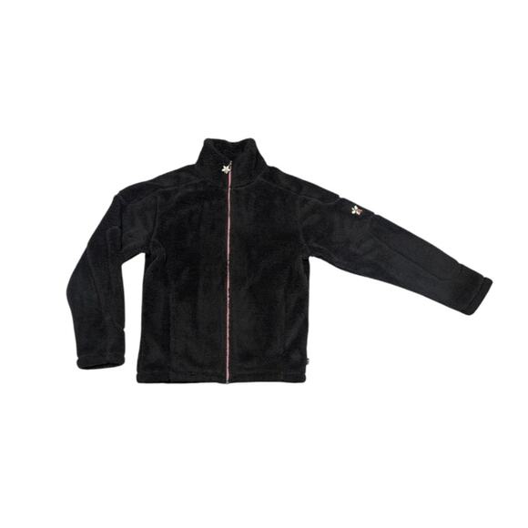 Rossignol Full Zip Fleece Jacket Mid Layer Black Ski Skiing Winter Womens Medium - Picture 1 of 6